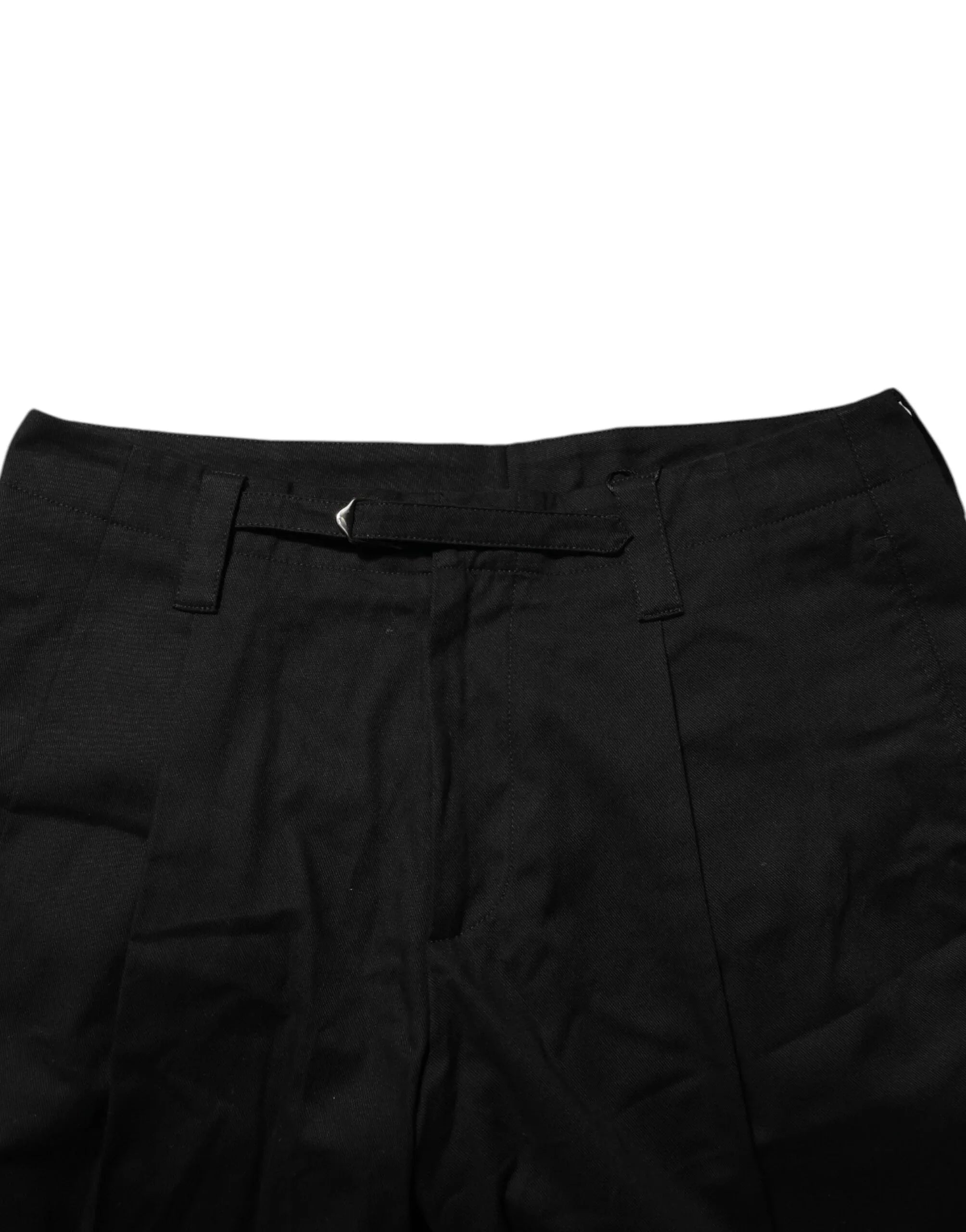 Dolce & Gabbana Black Cotton Knee Length Men Bermuda Shorts - Zeiniez