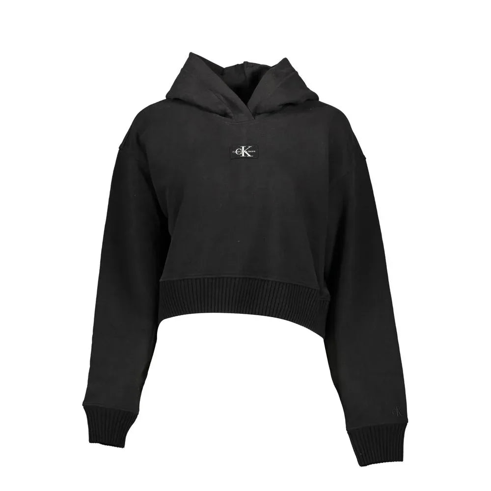 Calvin Klein Black Cotton Women's Sweatshirt - Zeiniez