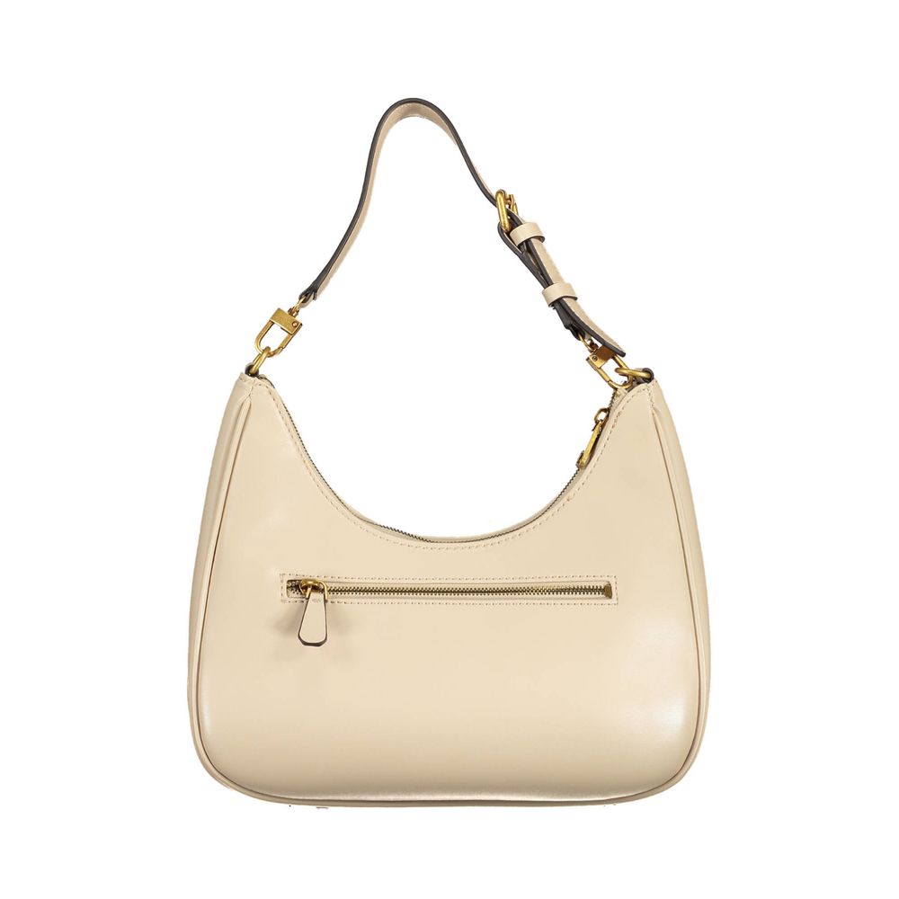 Guess Jeans Beige Polyurethane Women's Shoulder Bag - Zeiniez