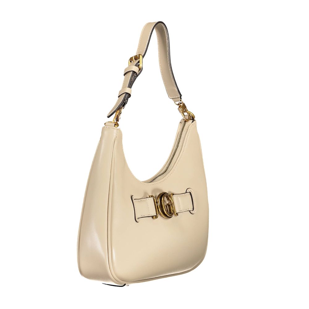 Guess Jeans Beige Polyurethane Women's Shoulder Bag - Zeiniez