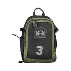 La Martina Black Polyester Men Backpack - Zeiniez