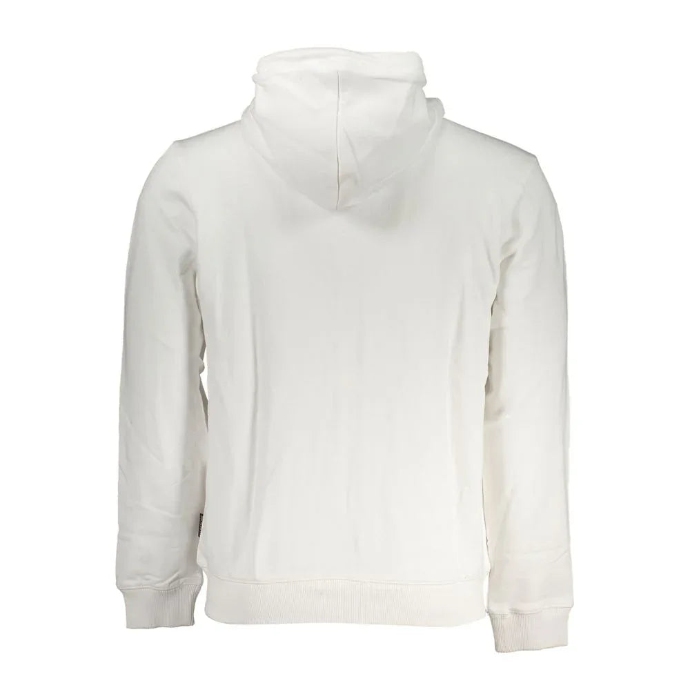 Napapijri "Bianco Cotton Men's Sweatshirt with Hood" - Zeiniez