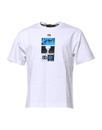 Dolce & Gabbana White Cotton Crew Neck Graphic Print T-shirt - Zeiniez