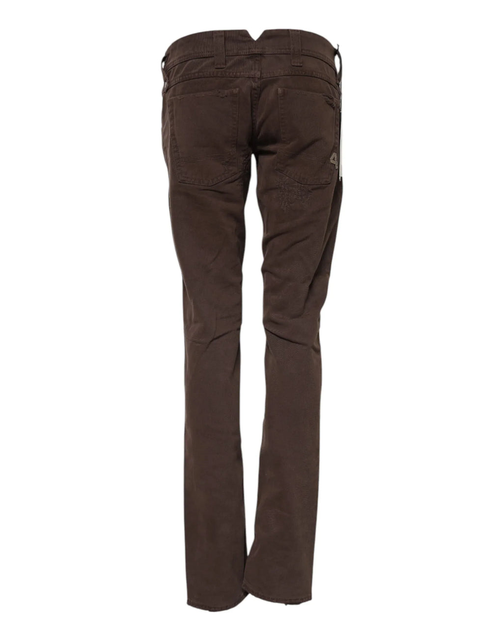 CYCLE Brown Cotton Low Waist Skinny Casual Jeans - Zeiniez