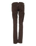 CYCLE Brown Cotton Low Waist Skinny Casual Jeans - Zeiniez