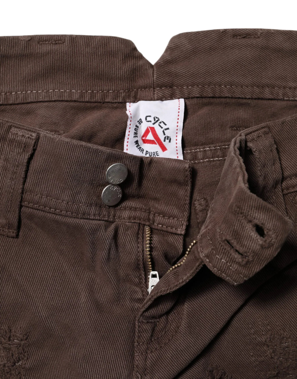 CYCLE Brown Cotton Low Waist Skinny Casual Jeans - Zeiniez