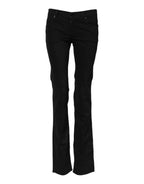 Ermanno Scervino Black Cotton Stretch Flared Bootcut Denim Jeans - Zeiniez