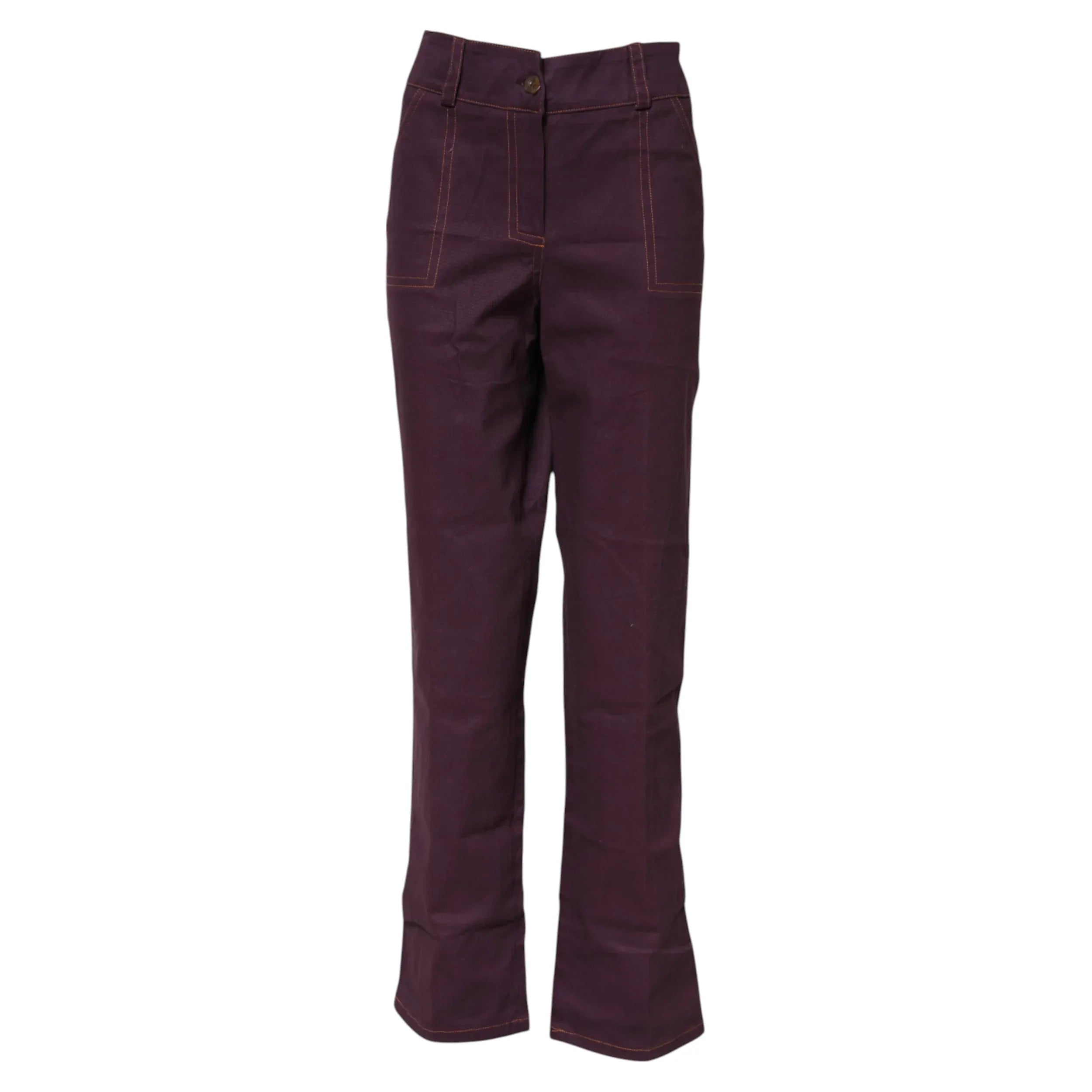 BENCIVENGA Purple High Waisted Tapered Pants - Zeiniez