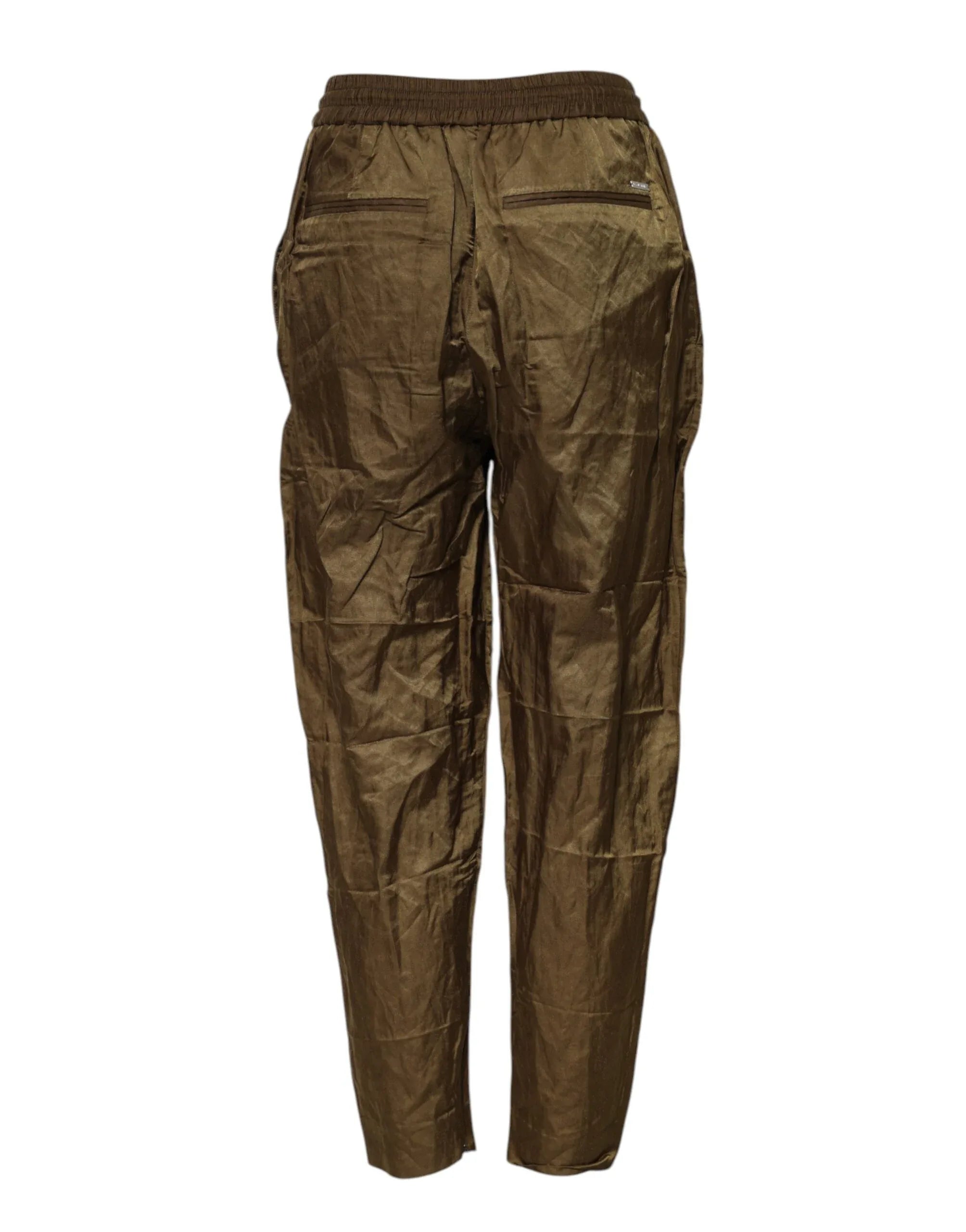 Dsquared² Brown Mid Waisted Women Sweatpants Pants - Zeiniez