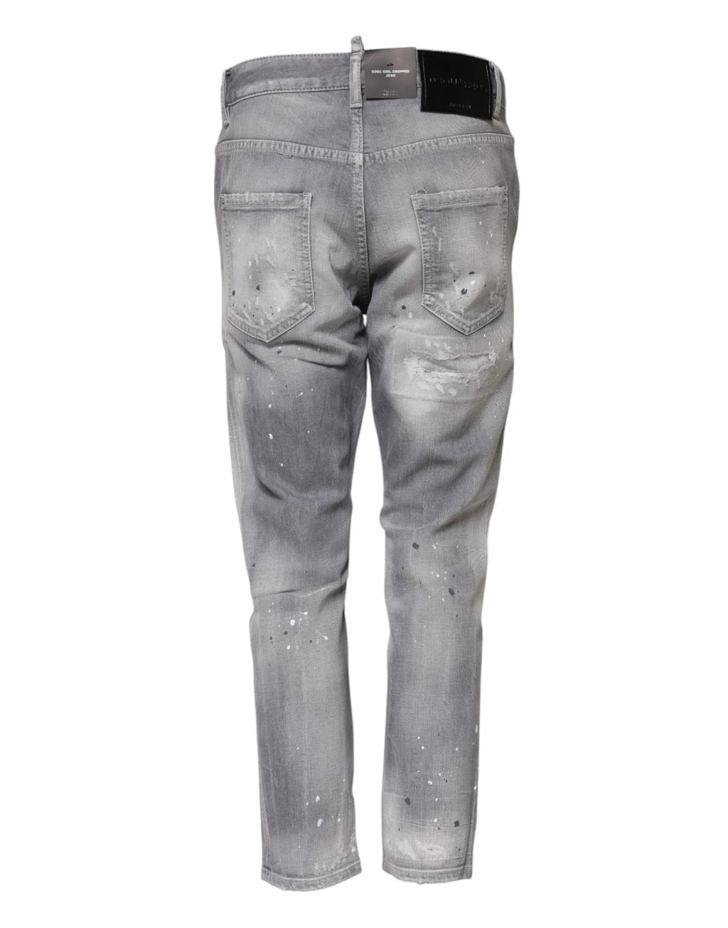 Dsquared² Gray Washed Mid Waist Tapered Jeans - Zeiniez
