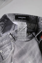 Dsquared² Gray Washed Mid Waist Tapered Jeans - Zeiniez