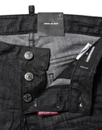 Dsquared² Black Cotton Low Waist Skinny Denim Jeans - Zeiniez