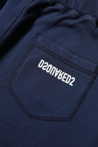 Dsquared² Blue Cotton Mid Waisted Jogger Pants - Zeiniez