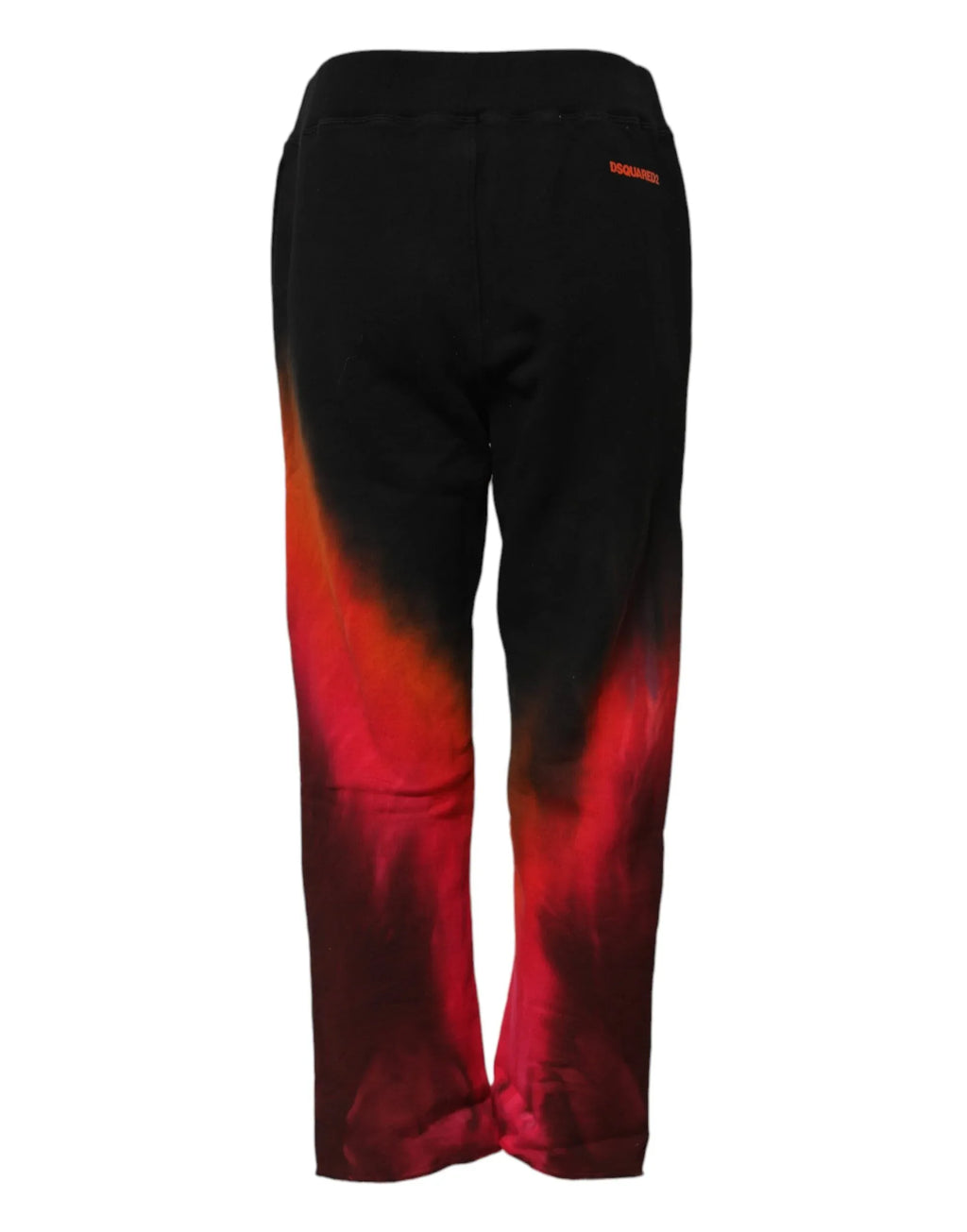 Dsquared² Black Red Cotton Straight Fit Jogger Pants - Zeiniez