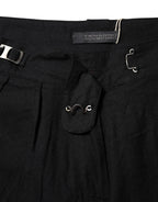 Ermanno Scervino Black Straight Fit High Waist Pants - Zeiniez