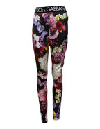 Dolce & Gabbana Multicolor Floral Legging Stretch Waist Pants - Zeiniez
