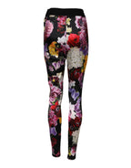 Dolce & Gabbana Multicolor Floral Legging Stretch Waist Pants - Zeiniez
