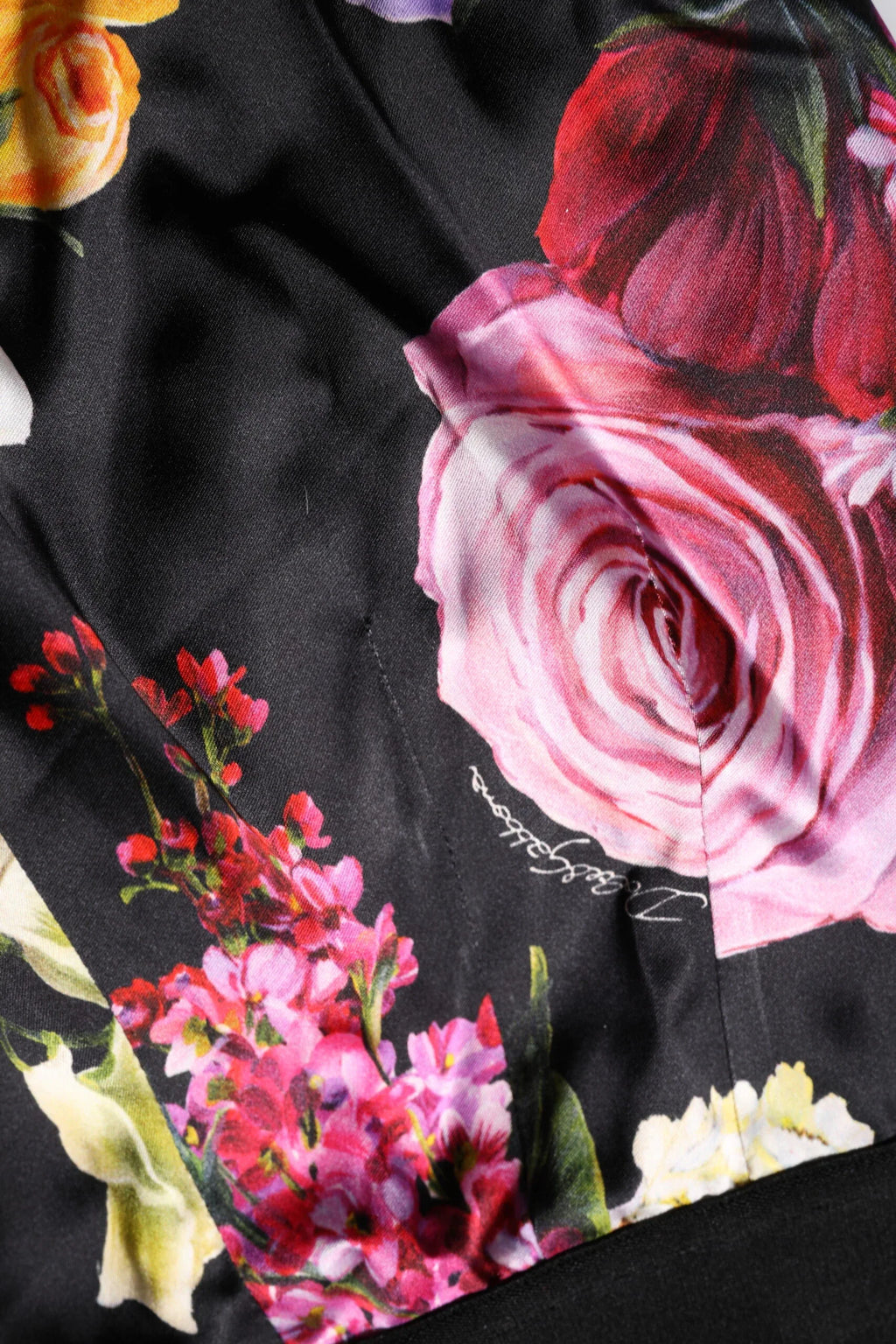 Dolce & Gabbana Multicolor Floral Legging Stretch Waist Pants - Zeiniez