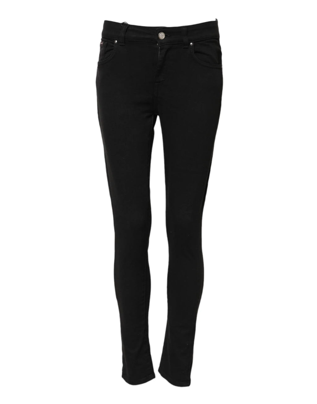 Dolce & Gabbana Black Cotton Skinny Mid Waist Denim Jeans - Zeiniez