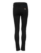 Dolce & Gabbana Black Cotton Skinny Mid Waist Denim Jeans - Zeiniez
