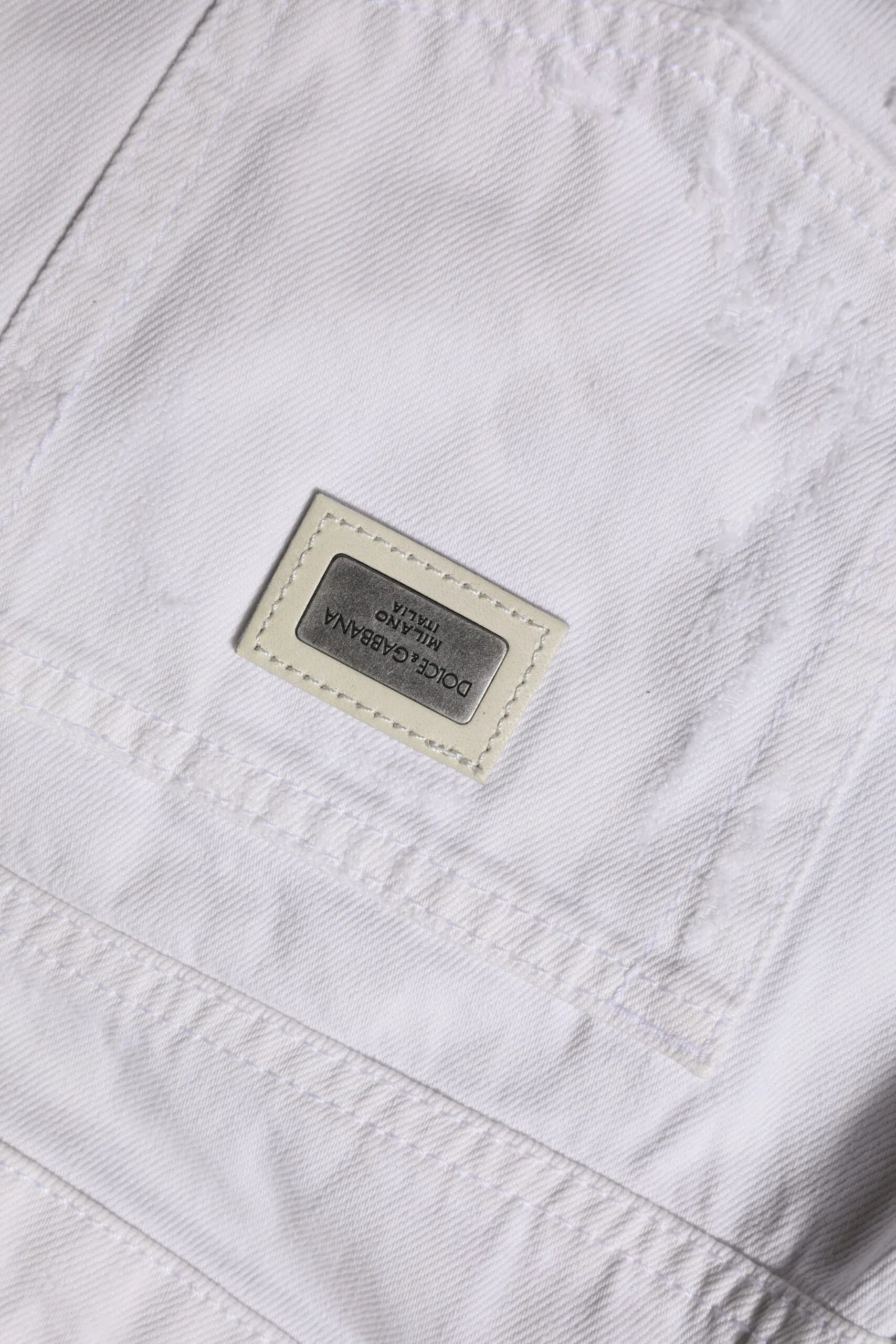 Dolce & Gabbana White Cotton Mid Waisted Women Denim Jeans - Zeiniez