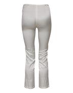 Dolce & Gabbana Ivory Silk Tapered High Waist Pants - Zeiniez