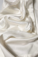 Dolce & Gabbana Ivory Silk Tapered High Waist Pants - Zeiniez