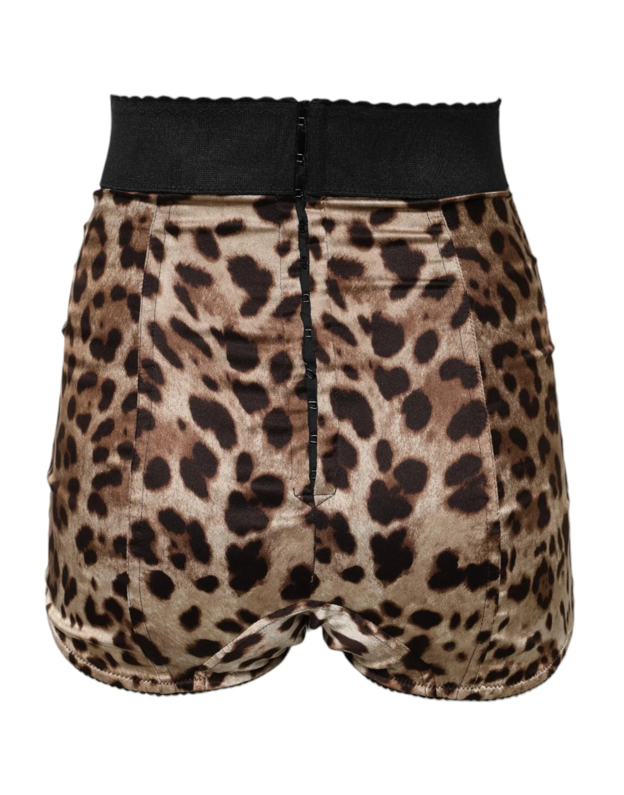Dolce & Gabbana Brown Leopard High Waist Hot Pants Shorts - Zeiniez