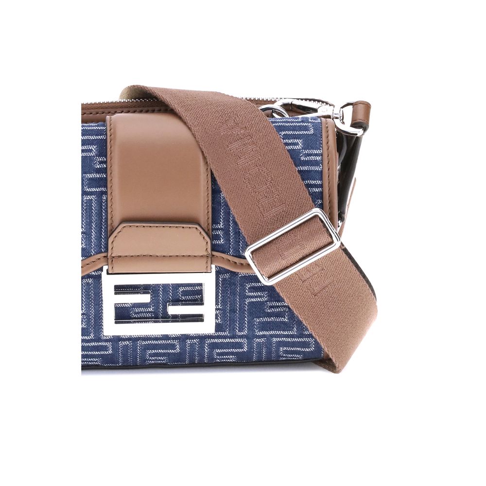 Fendi Blue Cotton Shoulder Bag - Zeiniez
