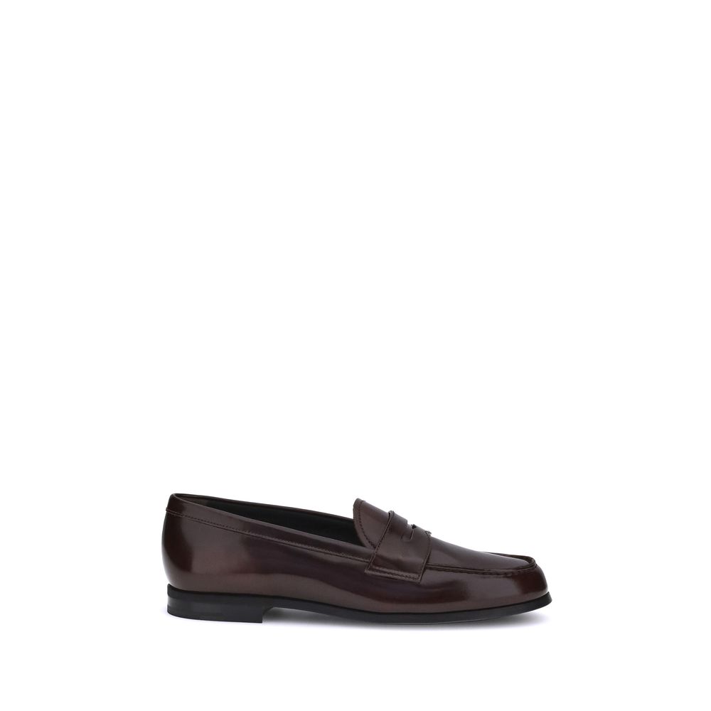 Church's Brown Calf Leather Bos Taurus Slip-On Loafers - Zeiniez