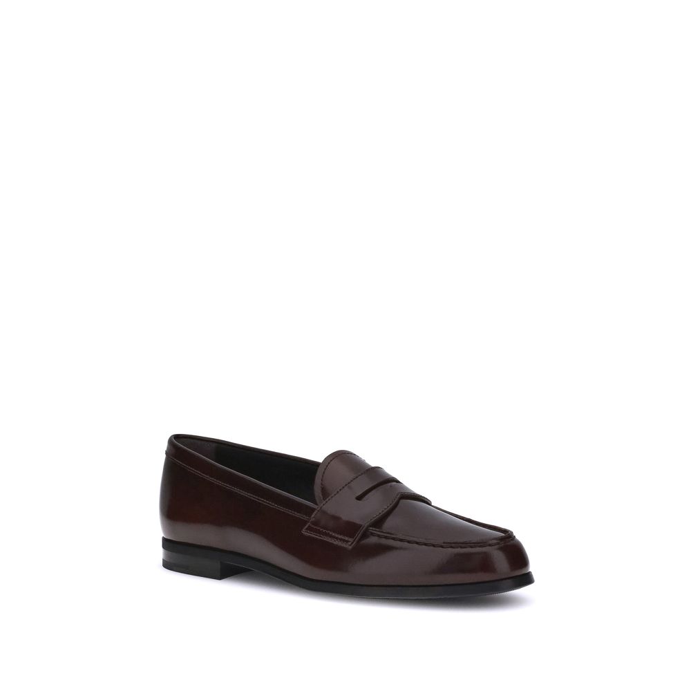 Church's Brown Calf Leather Bos Taurus Slip-On Loafers - Zeiniez
