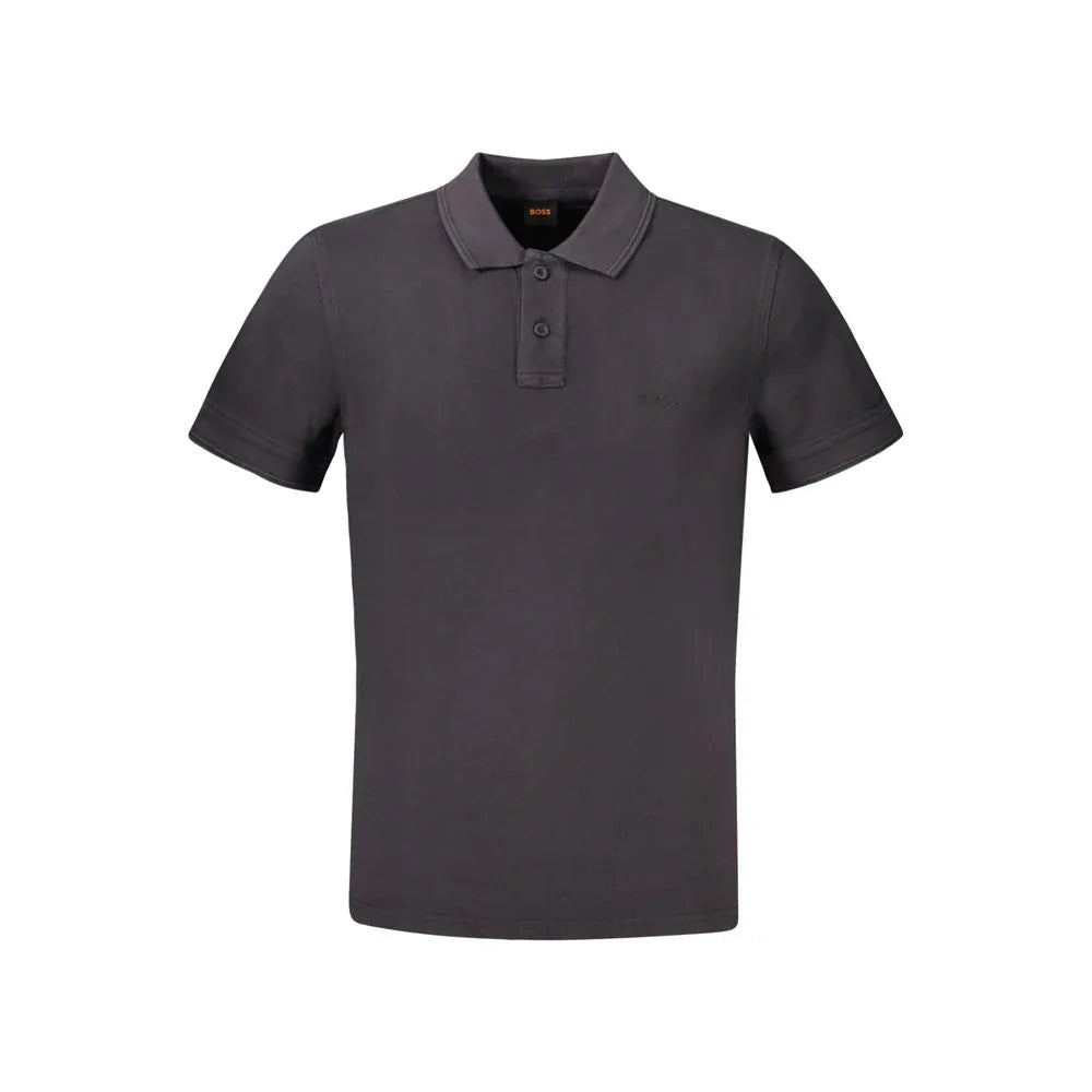 Hugo Boss Black Cotton Men Polo