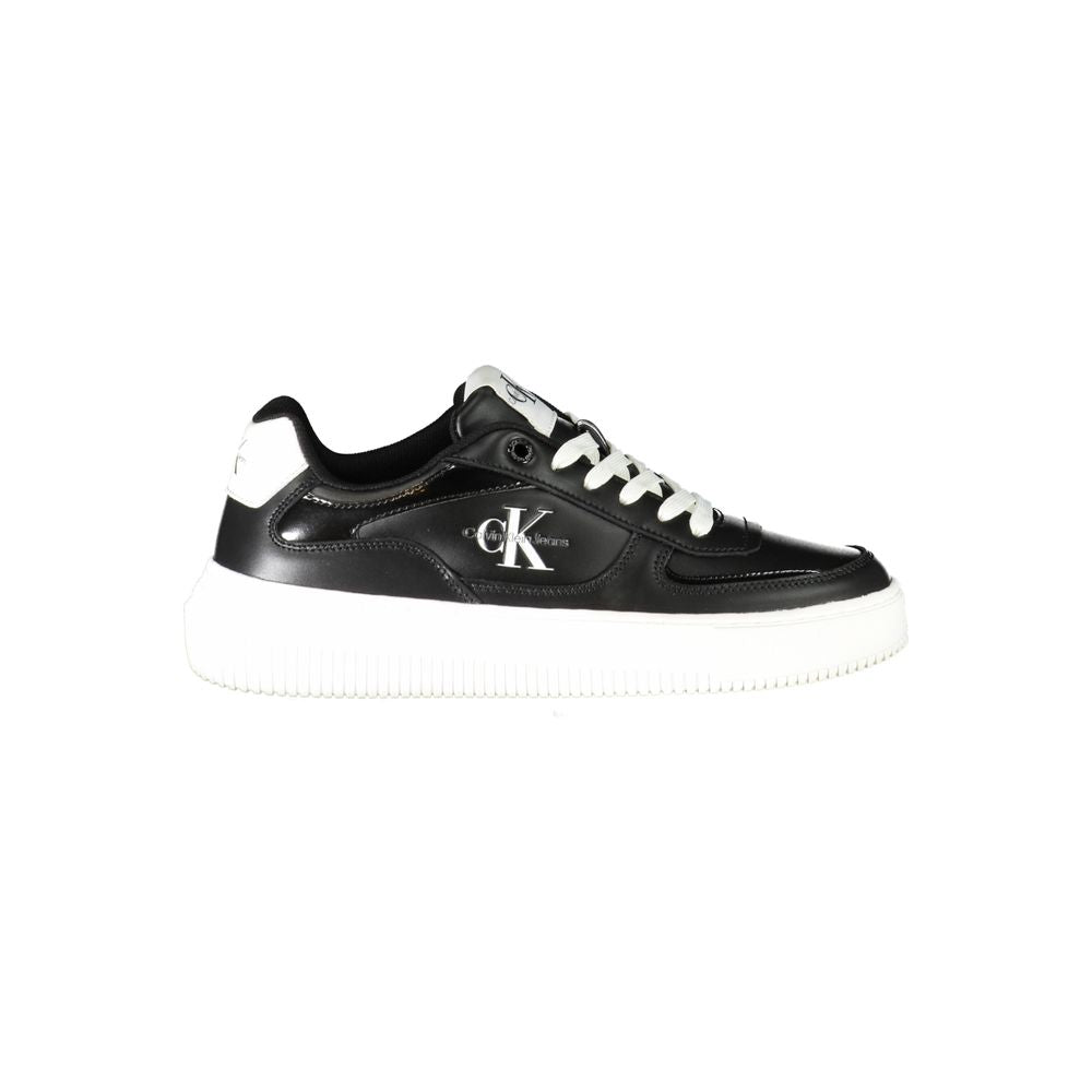 Calvin Klein Black Polyurethane Women Sneaker - Zeiniez