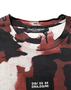 Dolce & Gabbana Multicolor Camouflage Men Crew Neck T-shirt - Zeiniez
