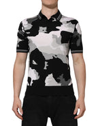 Dolce & Gabbana Multicolor Camouflage Collared Polo T-shirt - Zeiniez
