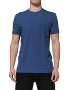 Dolce & Gabbana Blue Cotton Men Round Neck Underwear T-shirt - Zeiniez
