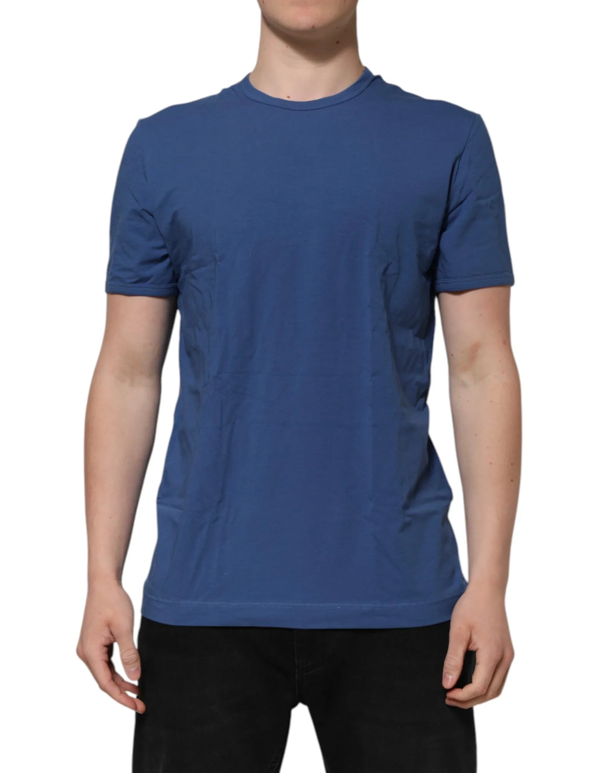 Dolce & Gabbana Blue Cotton Men Round Neck Underwear T-shirt - Zeiniez