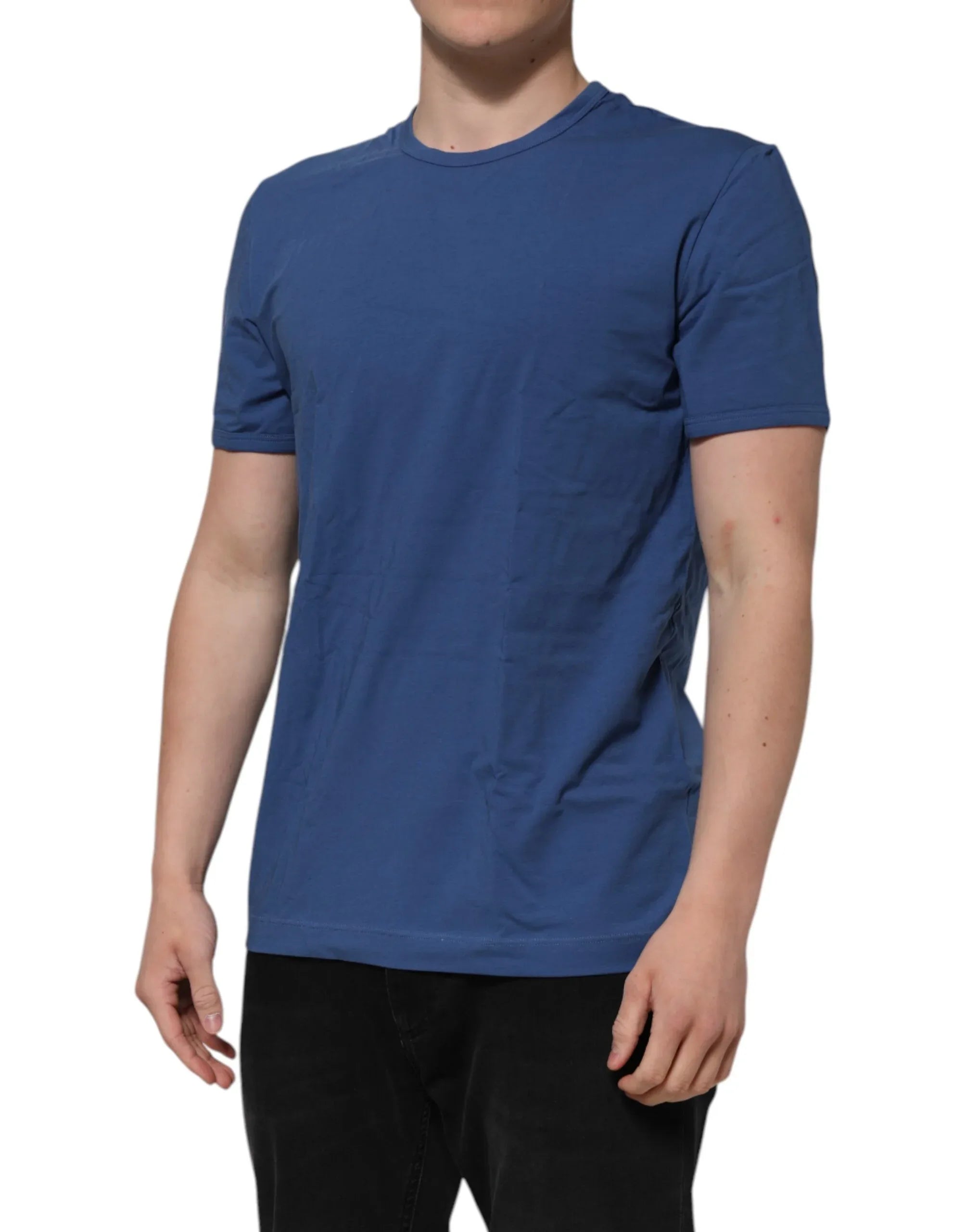 Dolce & Gabbana Blue Cotton Men Round Neck Underwear T-shirt - Zeiniez