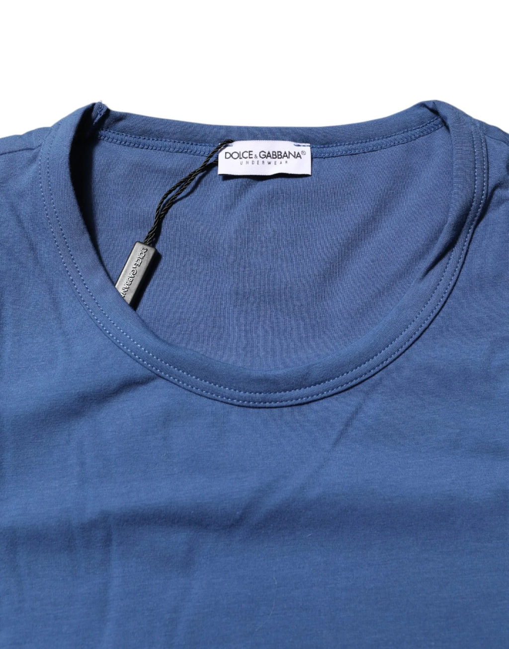 Dolce & Gabbana Blue Cotton Men Round Neck Underwear T-shirt - Zeiniez