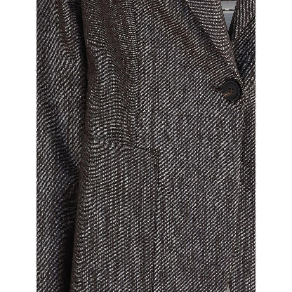 Brunello Cucinelli Bicolor Polyester Blazer - Zeiniez