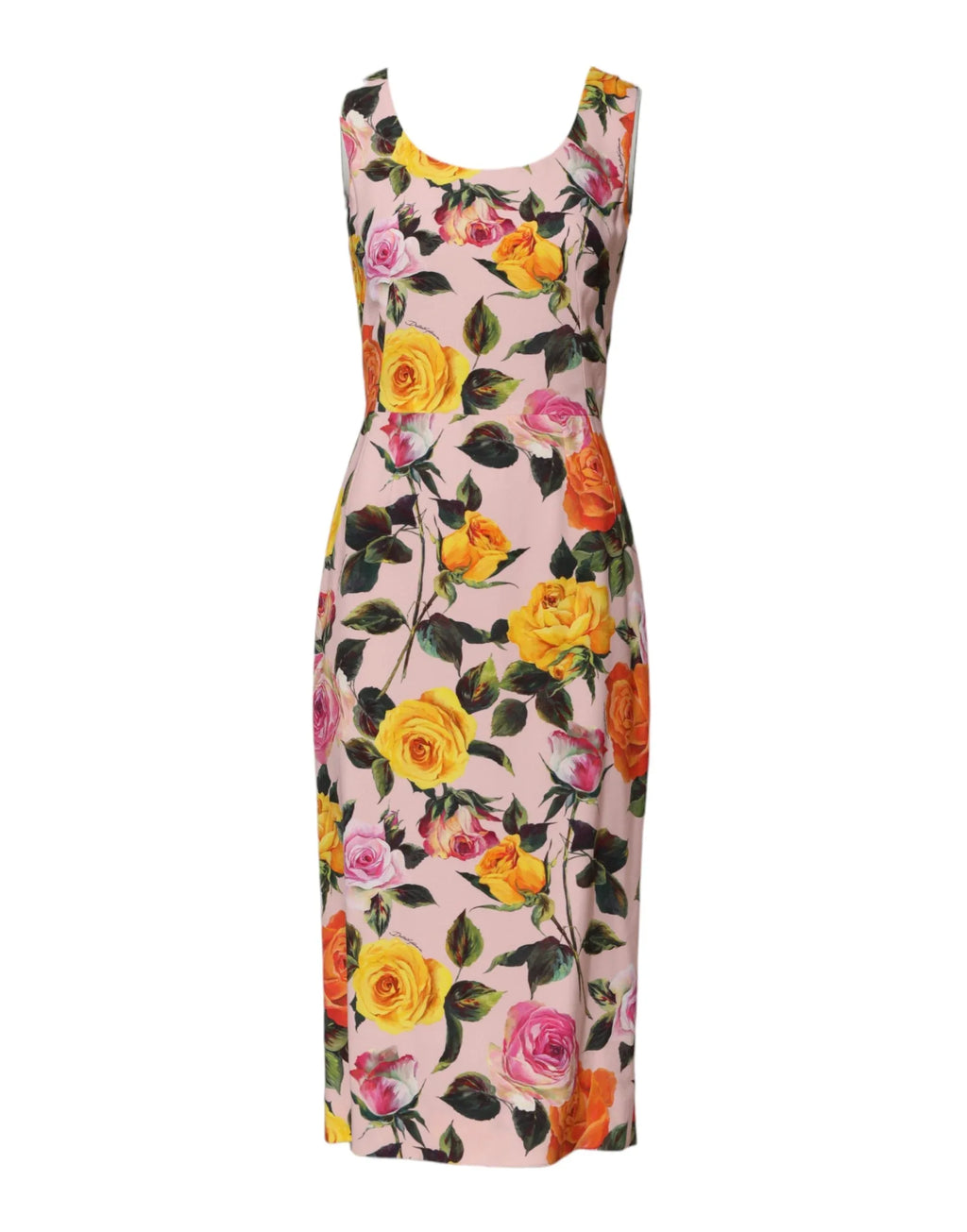 Dolce & Gabbana Multicolor Floral Knee Length Sheath Dress - Zeiniez