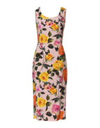Dolce & Gabbana Multicolor Floral Knee Length Sheath Dress - Zeiniez