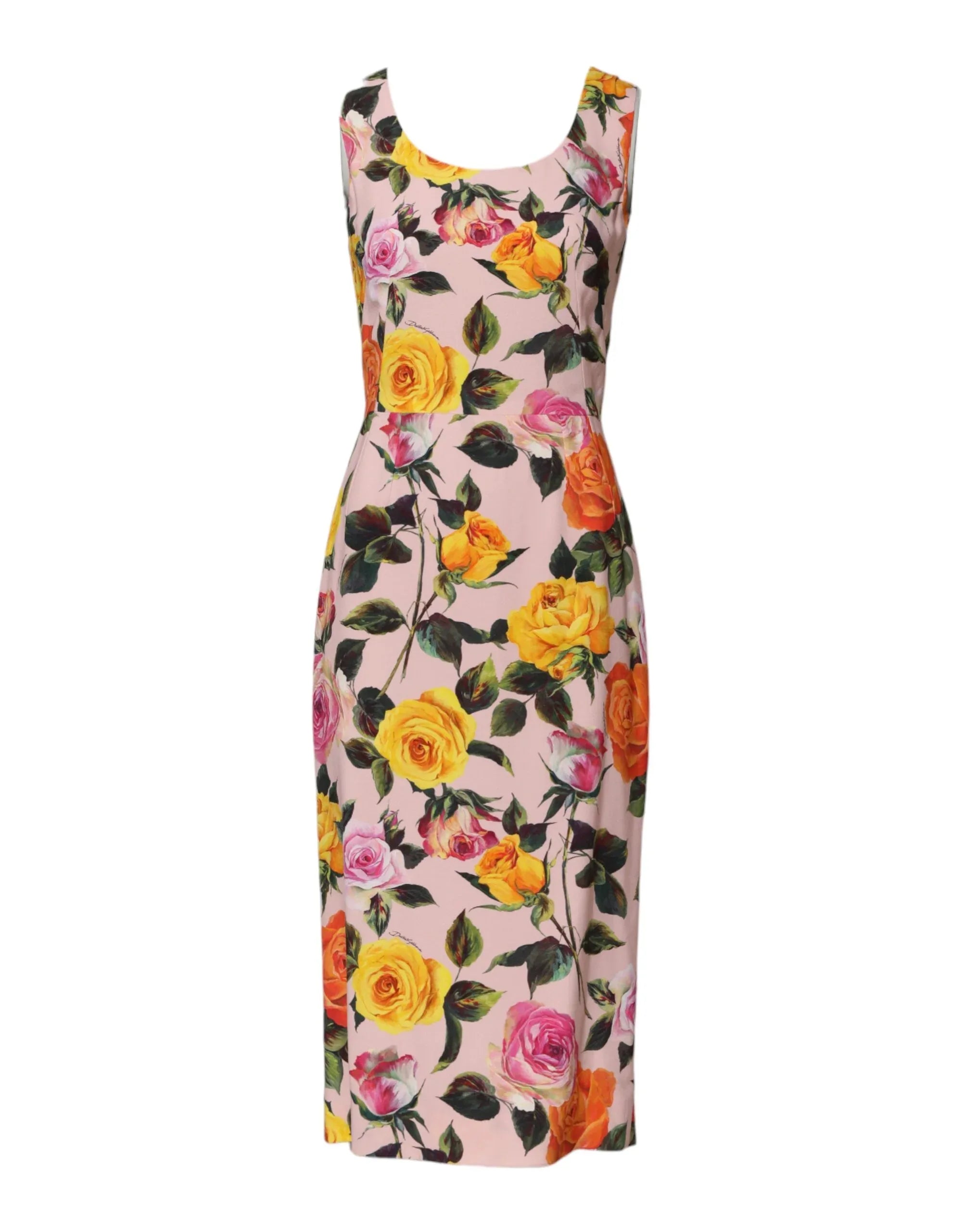Dolce & Gabbana Multicolor Floral Knee Length Sheath Dress - Zeiniez