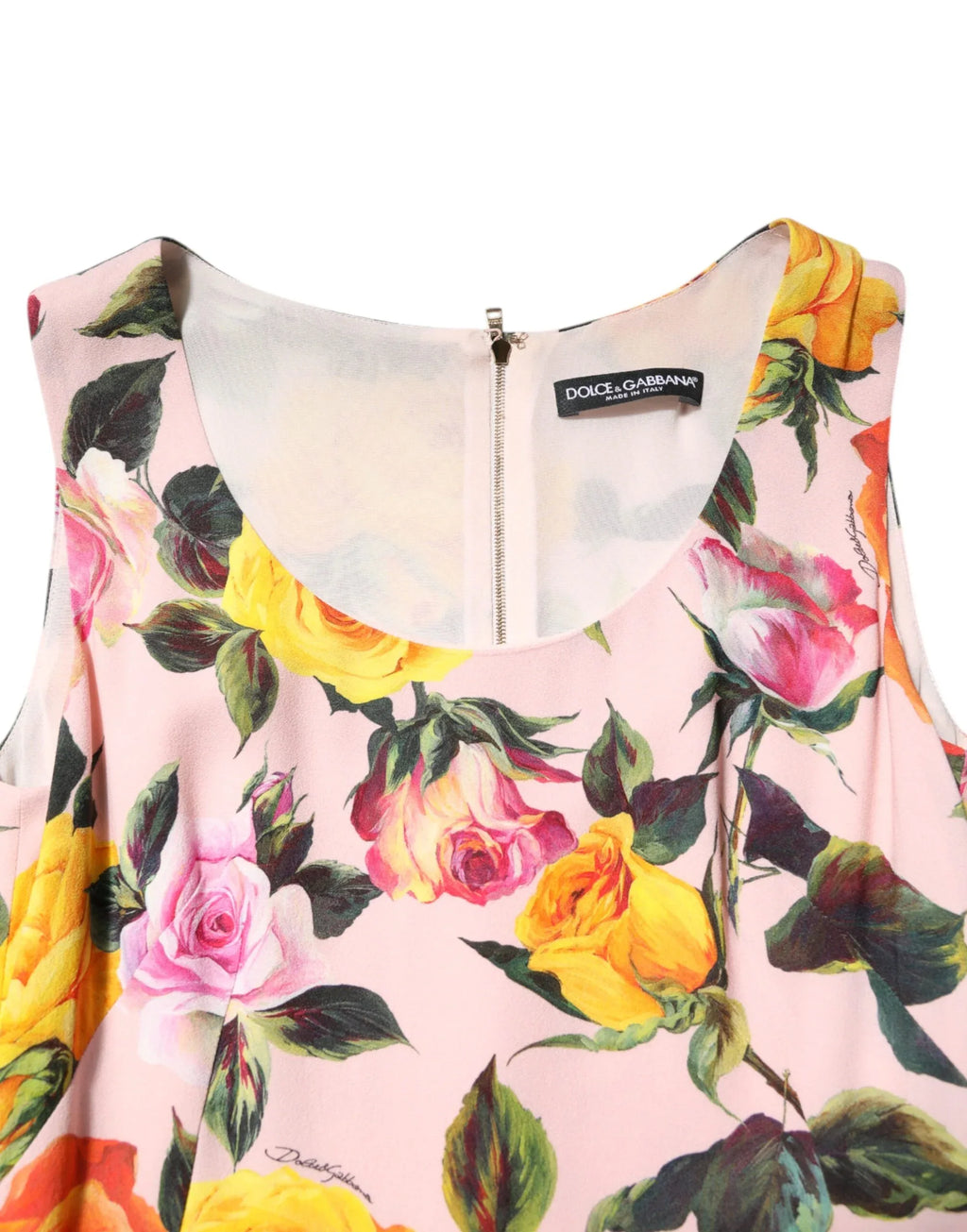 Dolce & Gabbana Multicolor Floral Knee Length Sheath Dress - Zeiniez