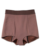 Dolce & Gabbana Brown Viscose High Waisted Hot Pants Shorts