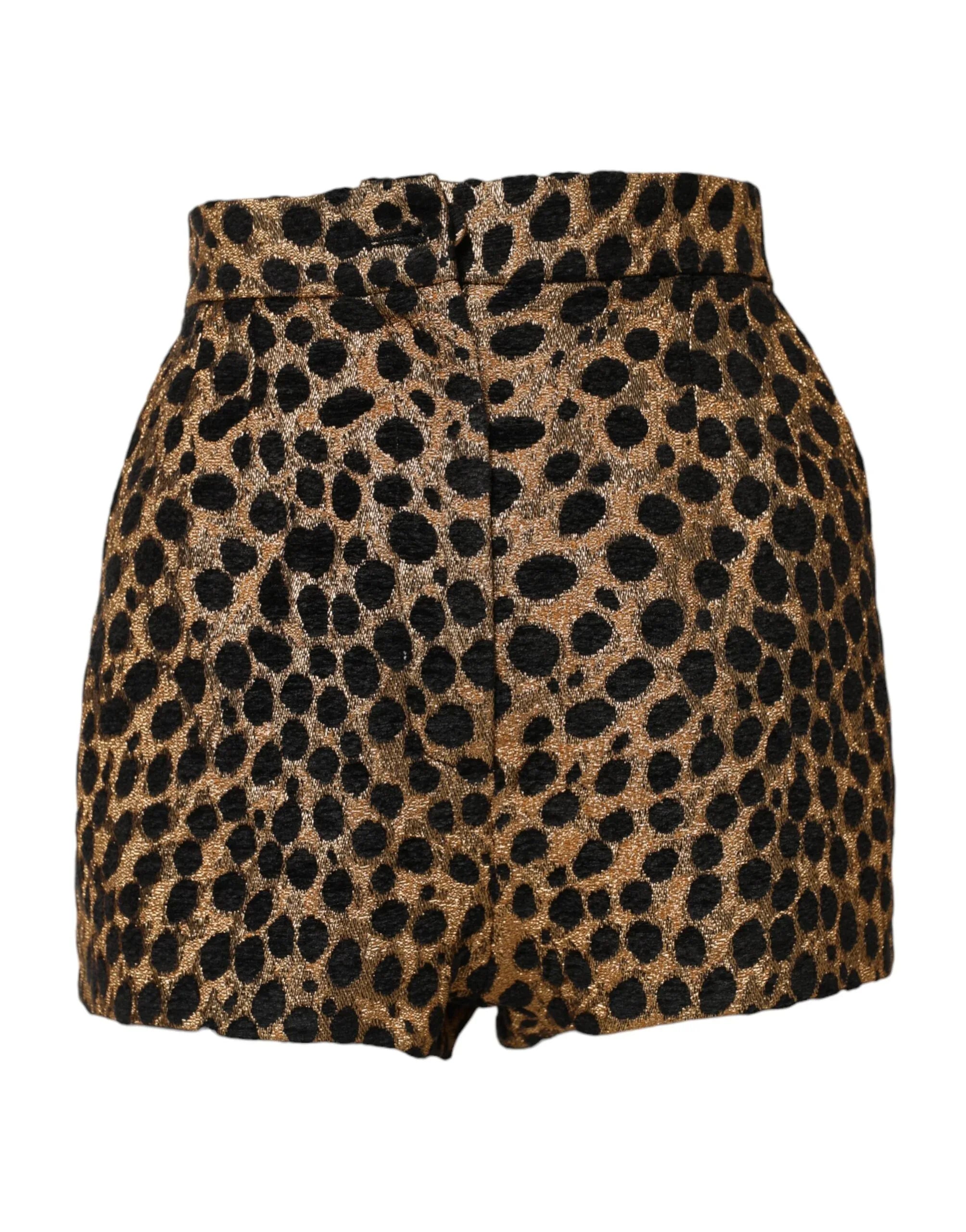 Dolce & Gabbana Brown Leopard High Waisted Hot Pants Shorts - Zeiniez