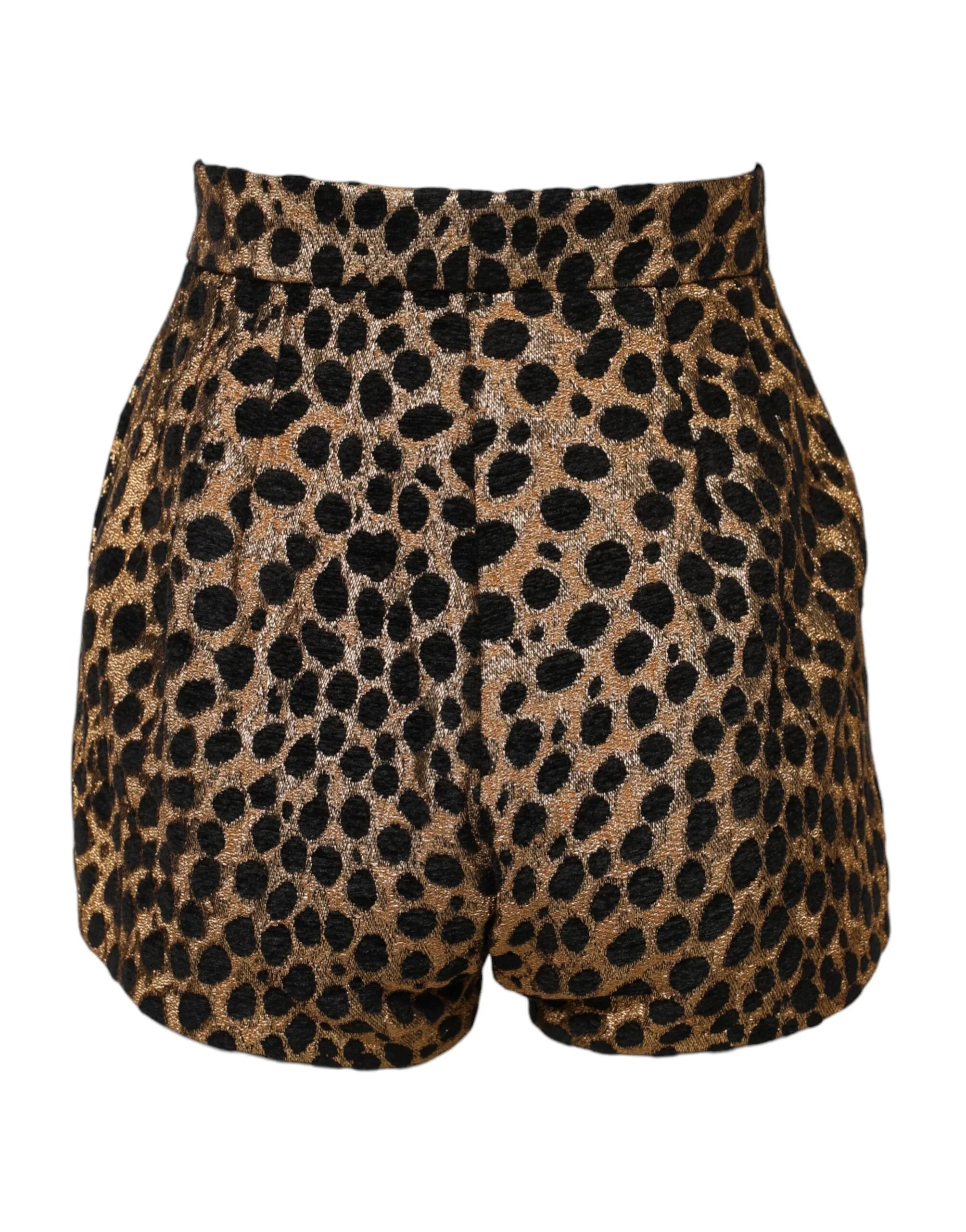 Dolce & Gabbana Brown Leopard High Waisted Hot Pants Shorts - Zeiniez