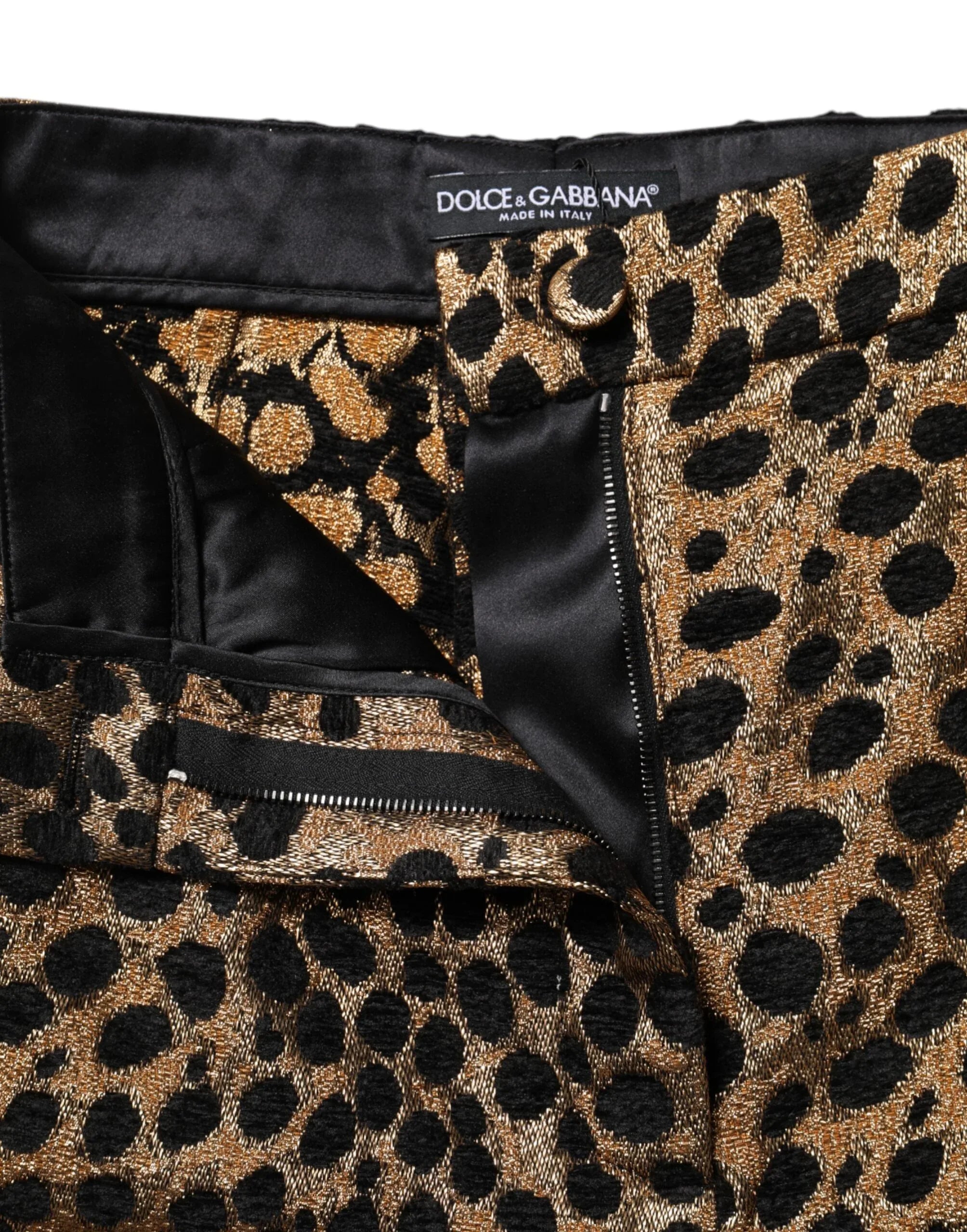 Dolce & Gabbana Brown Leopard High Waisted Hot Pants Shorts - Zeiniez