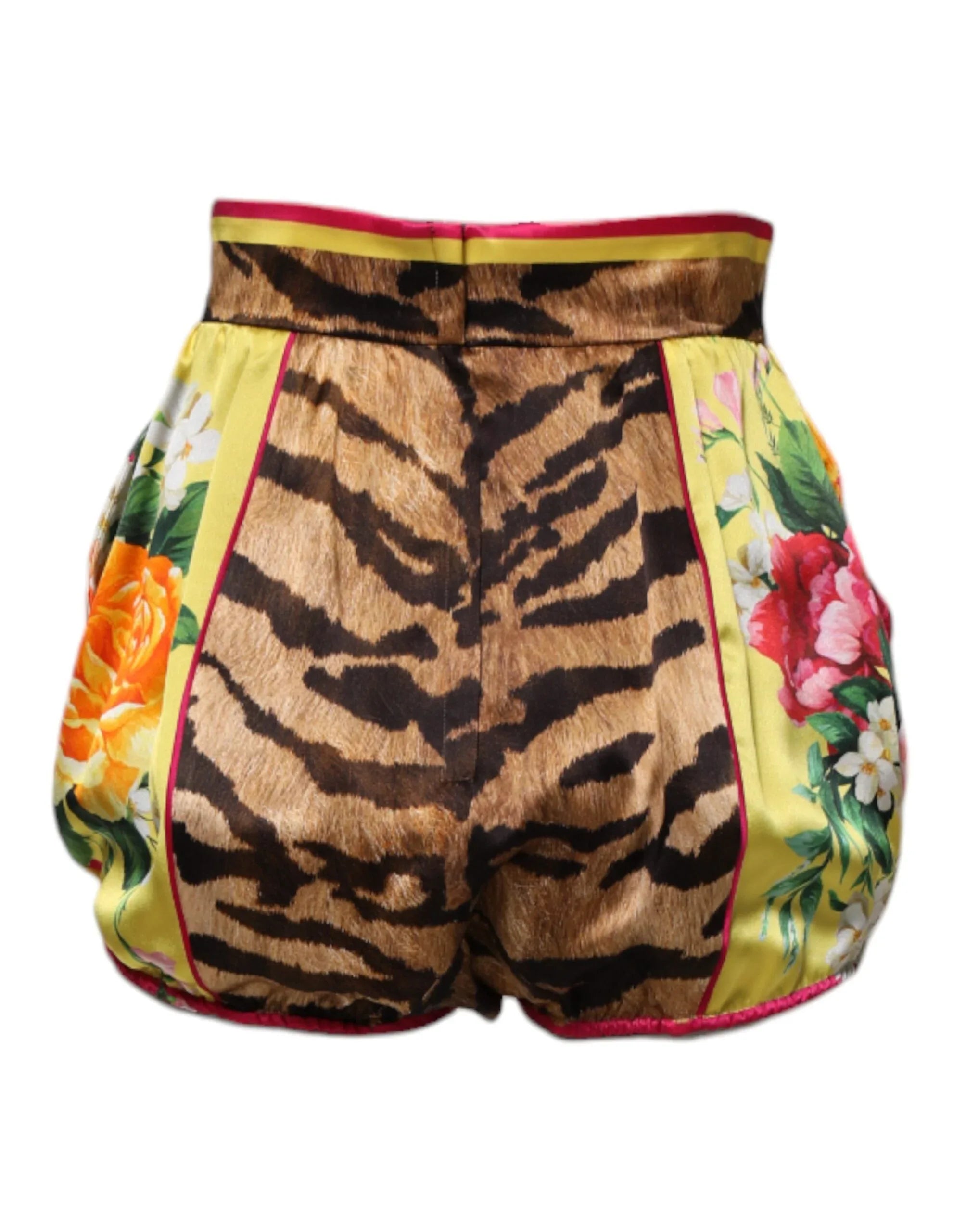 Dolce & Gabbana Multicolor Floral High Waist Hot Pants Shorts - Zeiniez