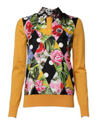 Dolce & Gabbana Multicolor Floral Long Sleeves Polo Top - Zeiniez